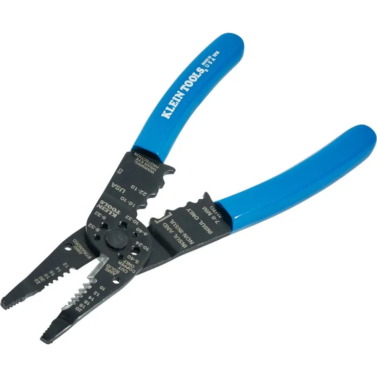 KLEIN TOOLS 1010 Mehrzweckwerkzeug für lange Nase, blau-schwarz, Small