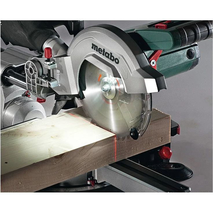 Metabo KGS 254 M Kapp- und Gehrungsäge, Zug- und Kappfunktion, 1800 W, Sägeblatt Ø 254 mm, Schnittbreite 305 mm, beidseitig schwenkbarer und nach links neigbarer Sägekopf, Laser, LED-Licht 602540000 – Bild 2