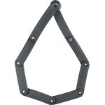 BURG-WÄCHTER Fahrradschloss aus gehärtetem Stahl, leicht, faltbar, 80 cm, schwarz