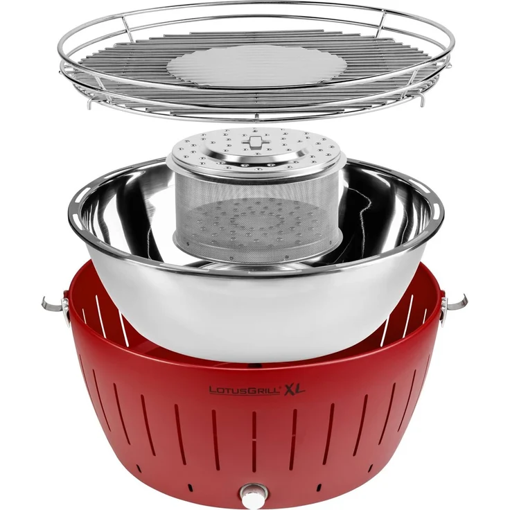 LotusGrill XL Holzkohlegrill Feuerrot 435P (Ø 40,5cm) mit USB Anschluss – Bild 3