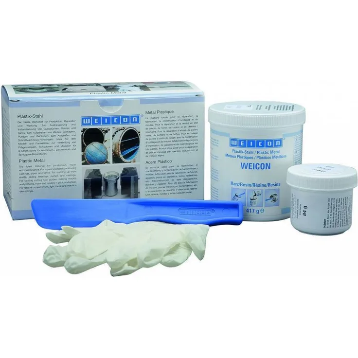 Weicon Spachtelmasse Plastik-Stahl HB 300, Abdichten, 1 kg, Neu