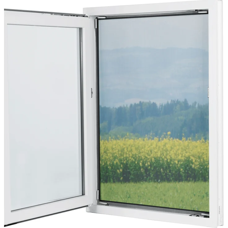 EASYmaxx Fliegengitter für Fenster Magic Click? | Zuschneidbar für alle Fenster bis 150 x 130 cm | Praktischer Magnetverschluss, einfache Klebemontage [transparent] – Bild 1