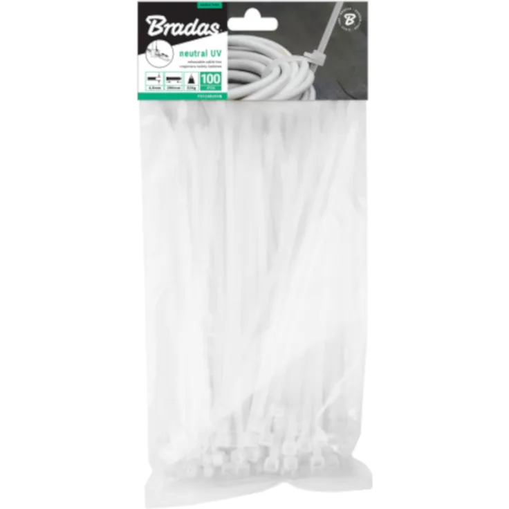 100 Stk.Kabelbinder transparent 2,5 x 100mm