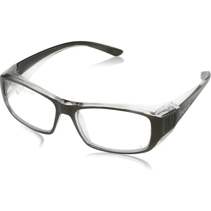 BollÃ© Safety B808BLPSI ''B808 Sicherheit'' Schwarz Schutzbrille, klare Linsen, Platinbeschichtung, Einheitsgröße
