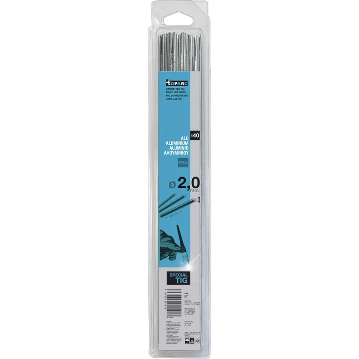 GYS – Aluminiumstäbe Ø 2.0 AlMg5 – 40 Stück – Verbrauchsmaterial Schweißen WIG