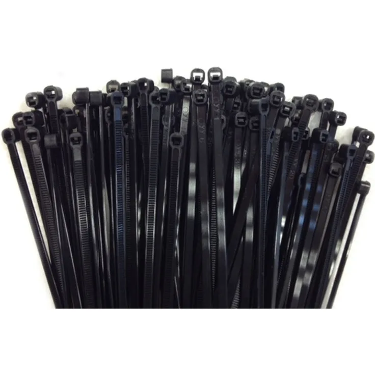 100 Kabelbinder 200x4,8mm schwarz (UV-stabilisiert) PA6.6