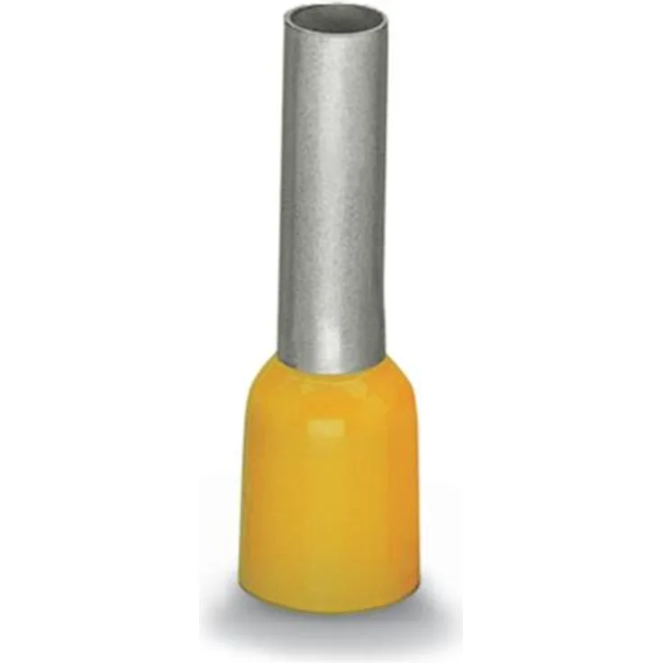 WAGO 216-208 Aderendhülse 6mm² Teilisoliert Gelb 100St.