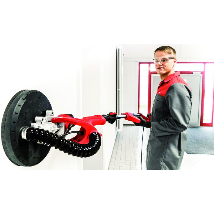 Einhell Trockenbauschleifer TC-DW 225 (600 W, max. 1500 min.-1 Leerlaufdrehzahl, 225 mm Schleifscheibendurchmesser, Teleskopstiel, Schleifteller mit Klett, inkl. 6 Schleifscheiben) – Bild 8