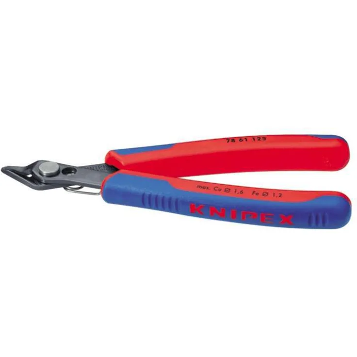 KNIPEX 78 61 125 Electronic Super Knips brüniert mit Mehrkomponenten-Hüllen 125 mm