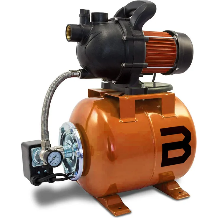 Boudech - CLAF 1200 Autoklavenpumpe mit 20L-Tank Elektrische Autoklavenpumpe für Klarwasser - max. Durchfluss 3800 l-h max.