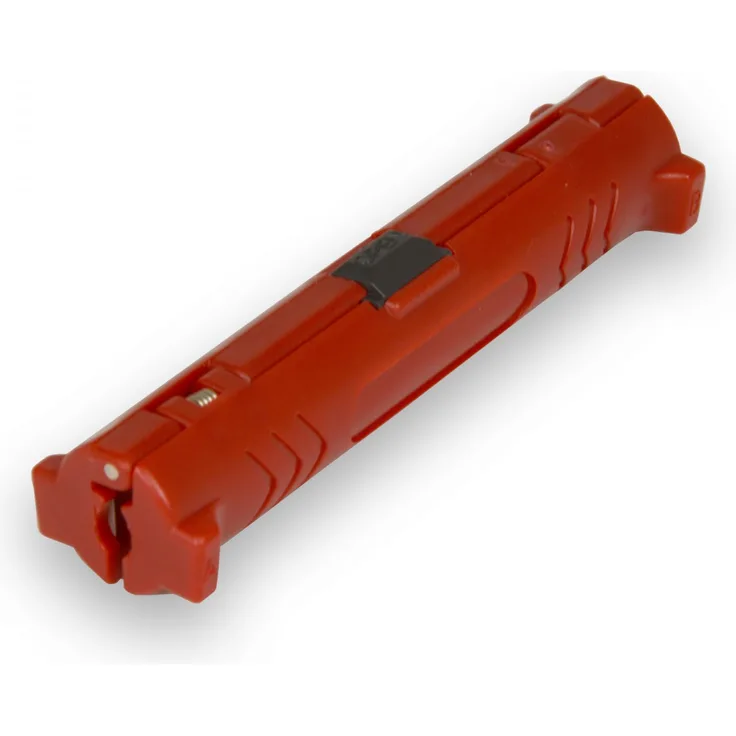 PremiumX XCon CS-10 Universal Abisolierwerkzeug Abisolierer mit 2 Klingen für RG58 59/62 RG6 für F-Kompressionstecker Koaxialkabel Universal Abisoliermesser