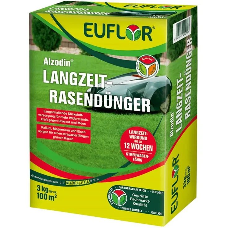 EUFLOR EUFLOR Alzodin Langzeit-Rasendünger NPK 20+5+8, 3 kg