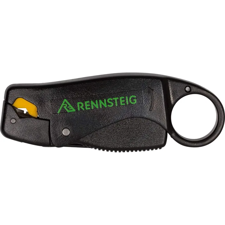 Rennsteig 707-1700 SB Koaxial-Kabelentmantler (für Koaxialkabel 6, 58, RG 59, Schneidtiefe einstellbar, Drehschnitt mit DREI Messern)