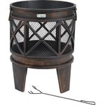 tepro 1127 ''Gracewood'' Fire Basket - Bronze (12-Piece)