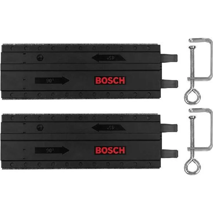 Bosch 2-tlg. Führungssschiene aus Kunststoff mit Schraubzwingen 700mm (2x 350mm) – Bild 1