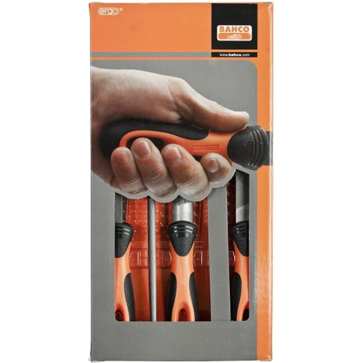 Bahco ERGO FEILENSATZ 5 -TLG 200 mm HIEB 1 & 2 (1-478-08-1-2)
