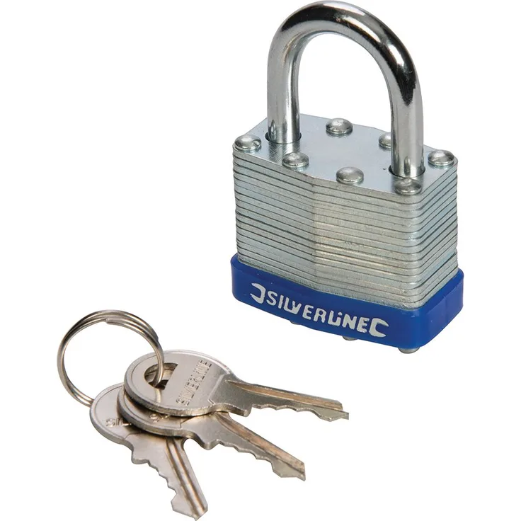 Silverline 224515 Vorhängeschloss in Lamellenbauweise 40 mm