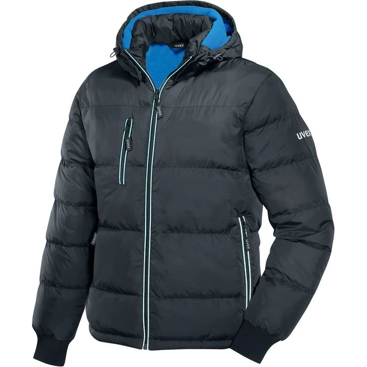 UVEX uvex Herren-Steppjacke in schwarz, blau, Regular Fit, Größe L