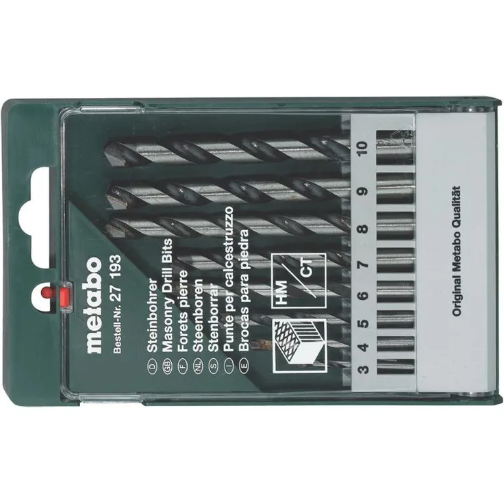 Metabo 627193000 Steinbohrer-Kassette 8-teilig