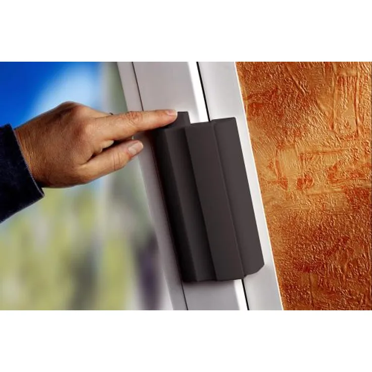BURG-WÄCHTER 30171 Fenstersicherung WinSafe BR 4 W SB, Inkl. Profi-Montageschablone, Braun