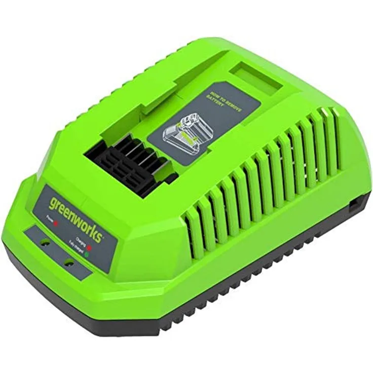 Greenworks Tools Akku-Schnellladegerät G40C Li-Ion 40V 2.2A 60min Ladezeit bei 2Ah Akku passend für