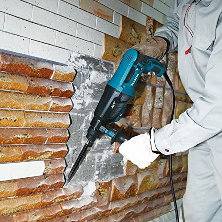 Makita HR2631FT13 Kombi-Hammer für Werkzeugaufnahme SDS-Plus 26 mm, mit Softgriff, im Alukoffer, – Bild 5