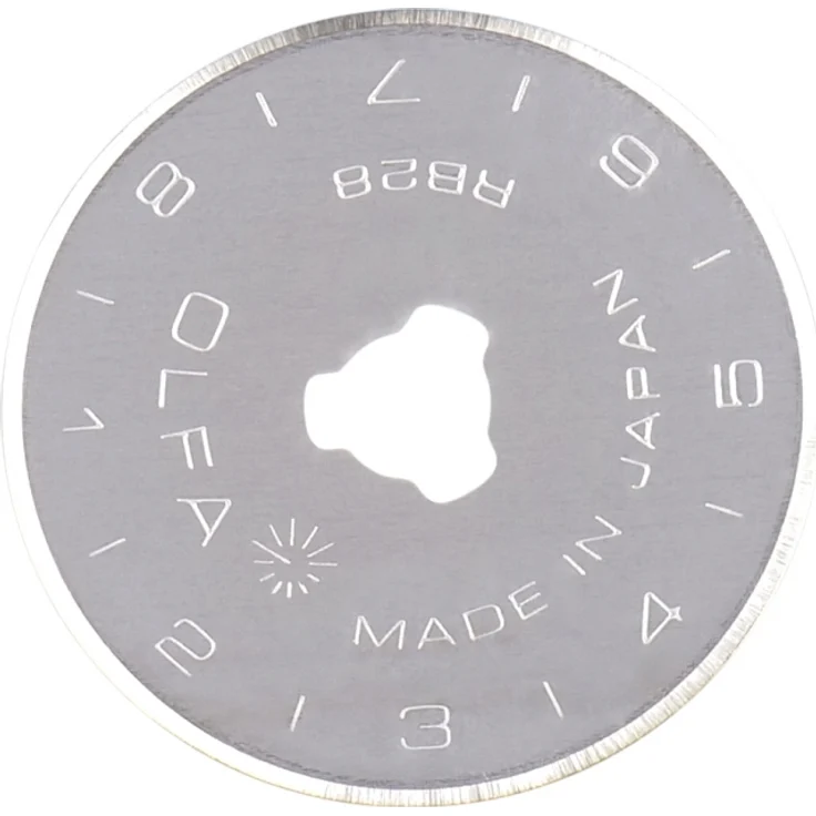 10 Ersatzklingen für Rollschneider 28mm , OLFA Klinge RB28 – Bild 1