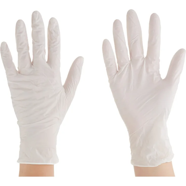 Ansell VersaTouch 92-205 Nitril Handschuhe, Chemikalien- und Flüssigkeitsschutz, Weiß, Größe 7.5-8 (100 Handschuhe pro Spender)