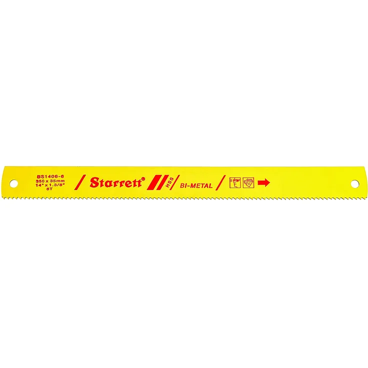 Starrett bs1406?6 BI-Metall High Speed Steel Power Bügelsäge Blade, 0,2 cm Dick, 6 TPI, 35,6 cm Länge x 1?3-20,3 cm Breite