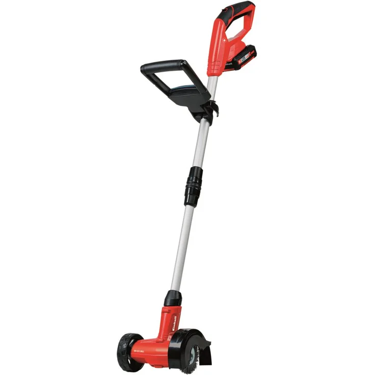 Einhell Akku Fugenreiniger GE-CC 18 Li Set Power X-Change PXC (Lithium Ionen, 18 V, 1200 min-1, Bürstendurchmesser 10 cm, inkl. Stahl- und Nylonbürste, inkl. 2,0 Ah Akku und Ladegerät) – Bild 1