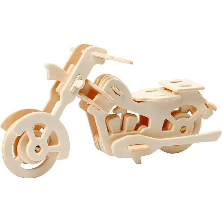 3D-Figuren zum Zusammensetzen, motorrad, Größe 19x9x9 cm, 1 Stck.