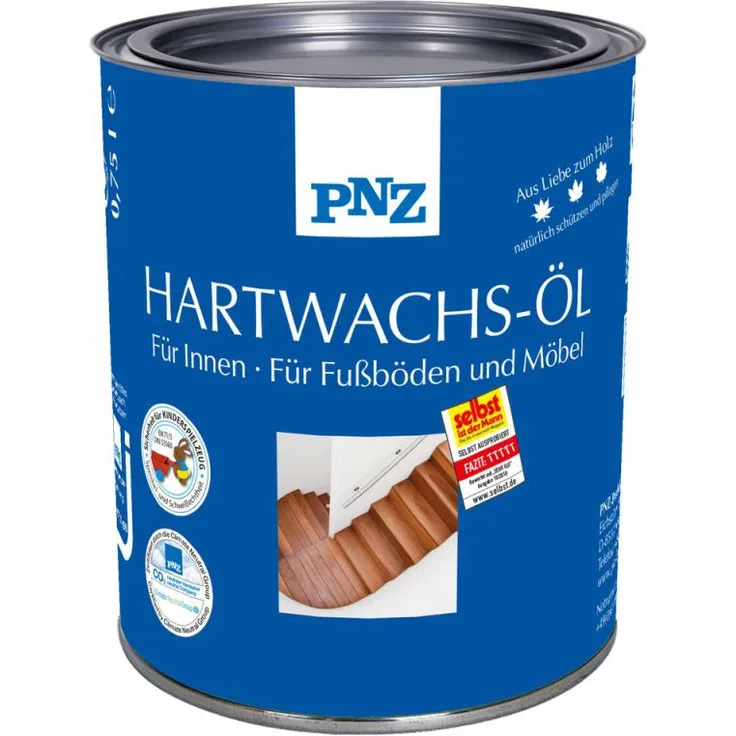 PNZ Hartwachs-Öl (farblos) (matt) 10,00 l - 76026