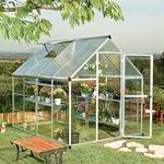 Palram Gewächshaus Hybrid 6x8 Silber