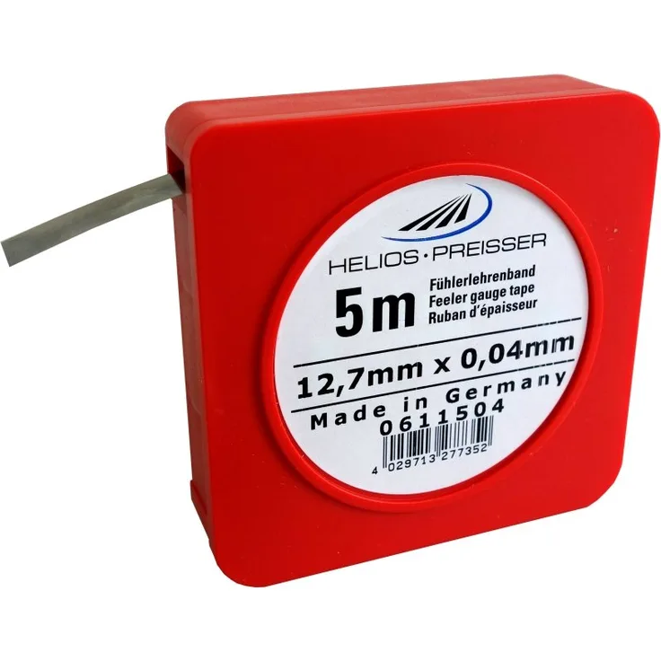 Helios Preisser 611504 Fühlerlehrenband 5m-0,04mm
