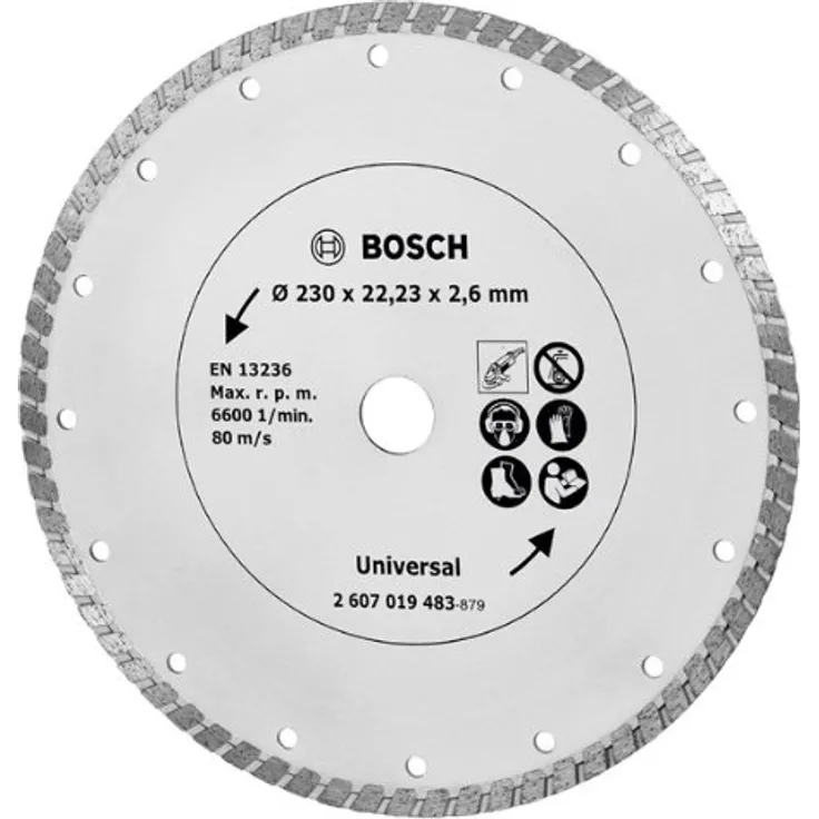 Bosch Diamanttrennscheibe Turbo, 230 mm, 2607019483