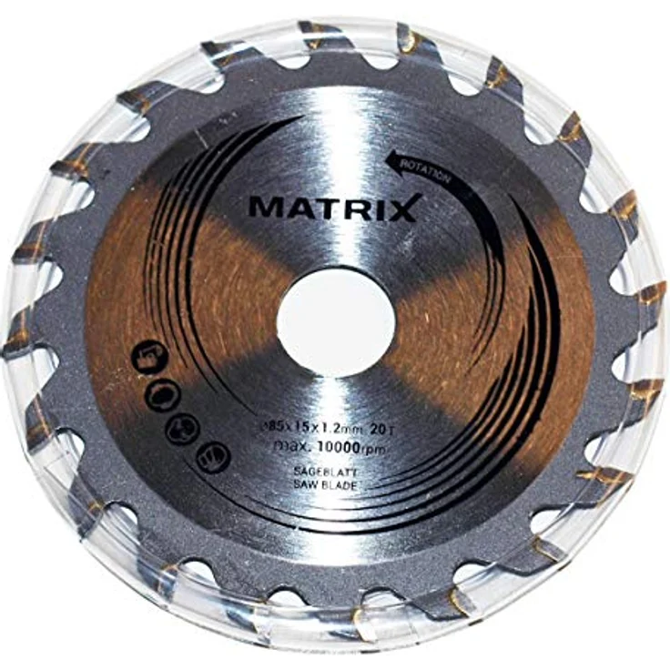 MATRIX TCT Sägeblatt Ersatzsägeblatt für Akku Handkreissäge AKCS 12V Li