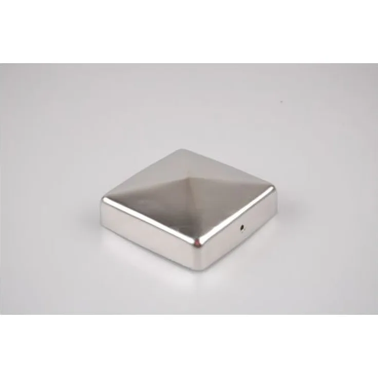 Pfostenkappe Edelstahl 71 mm Pyramide Abdeckkappe für Pfosten 7 x 7 cm