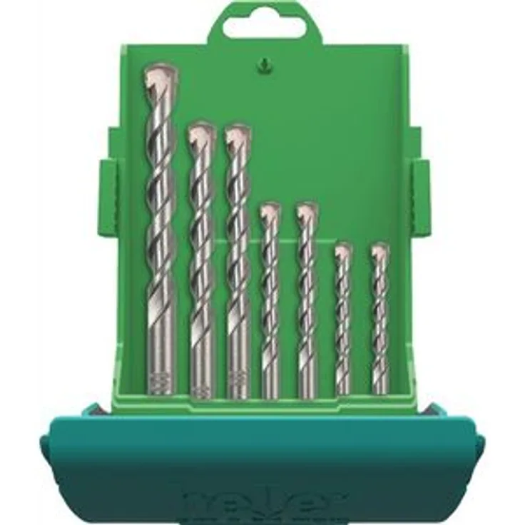 Heller Tools 3000 ProConcrete Beton- & Steinbohrer Set 7-tlg, 1 V, Grau