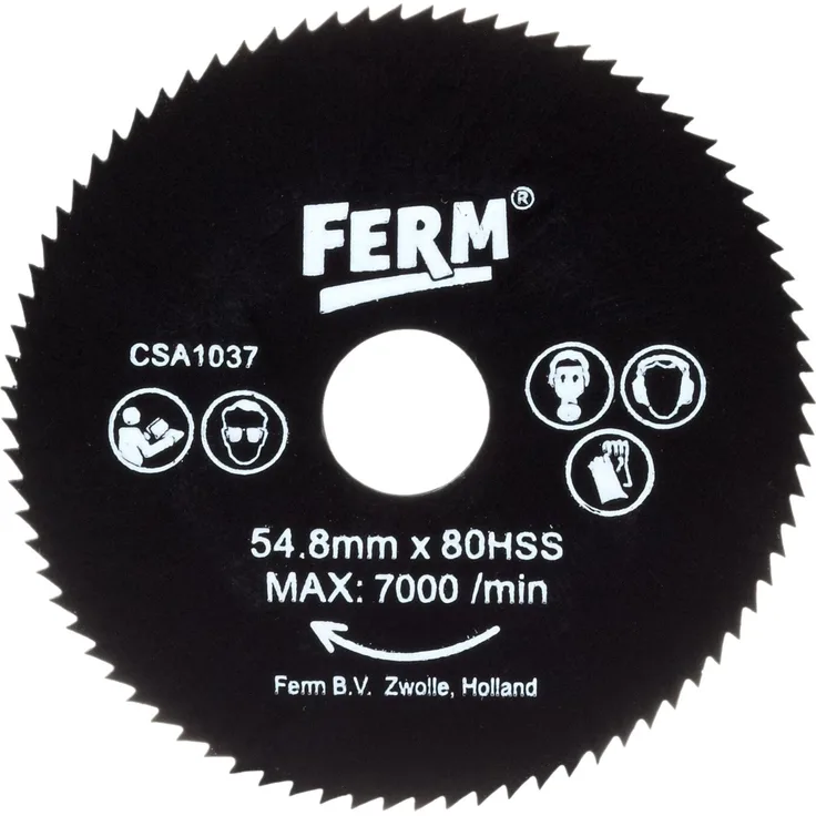 Ferm CSA1037 Precision Sägeblatt, 80HSS