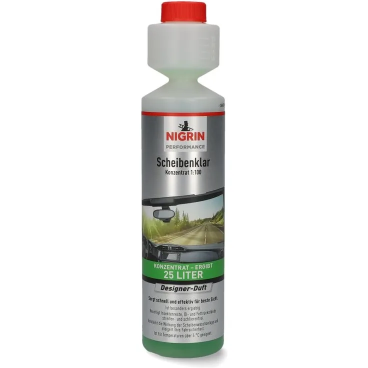 Nigrin Performance Scheibenklar 250 ml, Konzentrat 1 : 100