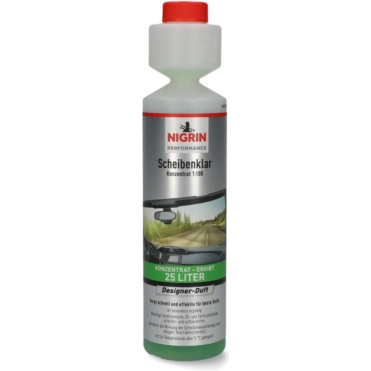 Nigrin Performance Scheibenklar 250 ml, Konzentrat 1 : 100