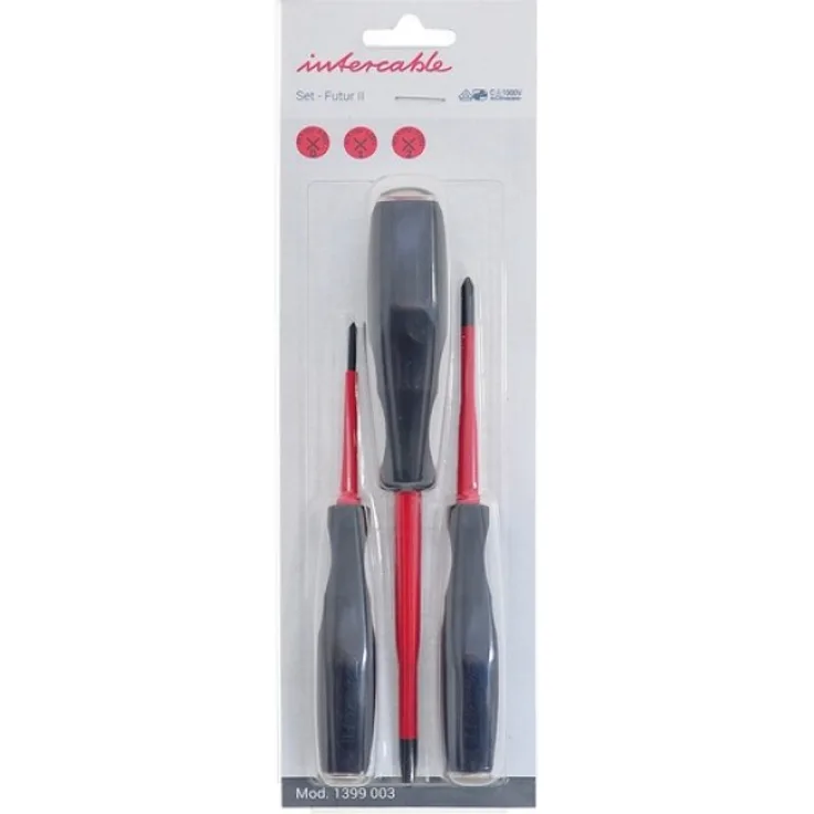 Intercable Kreuzschlitz-Schraubendreher-Set VDE