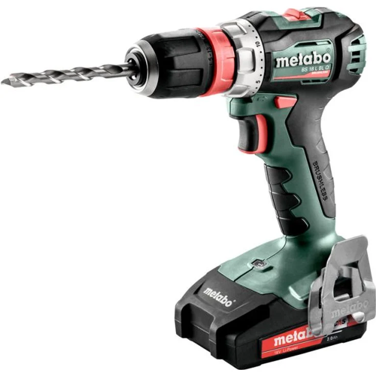 Metabo 18V Akku-Bohrschrauber BS 18 L BL Q 2x Akku 2,0Ah im Koffer (602327500) – Bild 1