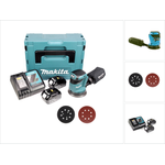 Makita Akku-Exzenterschleifer DBO 180 Z 18V plus 2x 5,0 Ah Akku plus Ladegerät plus MAKPAC