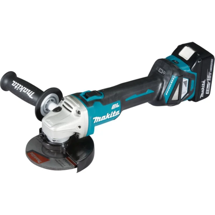 Makita DGA511RTJ Akku-Winkelschleifer 18 V - 5,0 Ah, 2 Akkus plus Ladegerät im MAKPAC 125 mm Akku – Bild 2