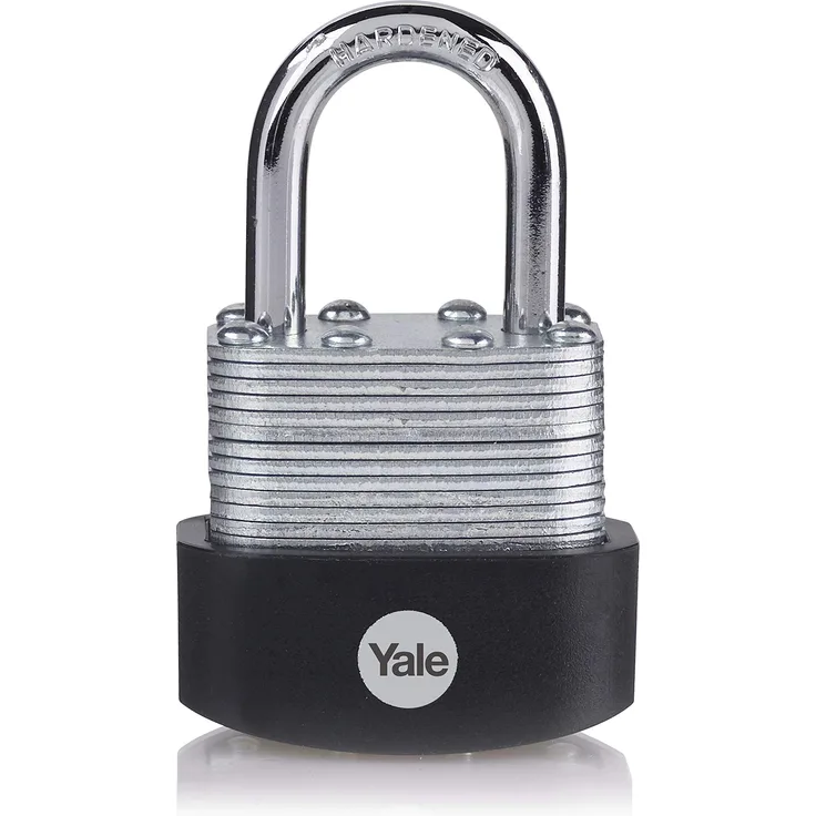 YALE Vorhängeschloss aus laminiertem Stahl Langer Bügel 40 mm