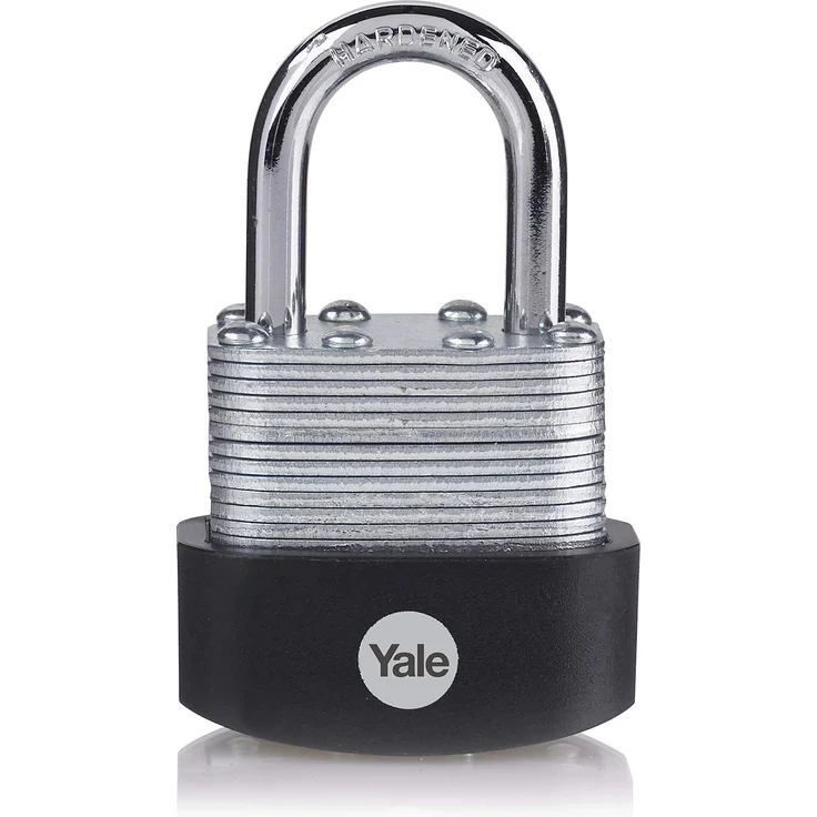 YALE Vorhängeschloss aus laminiertem Stahl Langer Bügel 40 mm