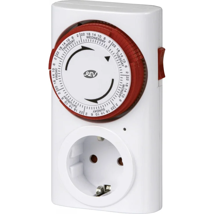 REV Ritter Zeitschaltuhr mechanisch Premium, weiß – Bild 1