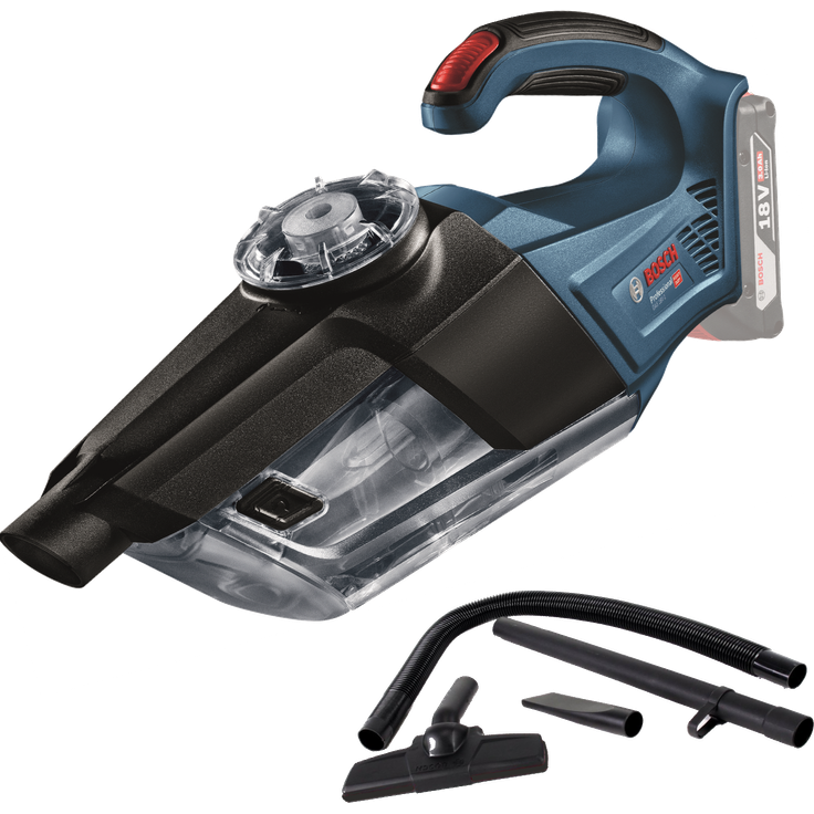 Bosch Professional GAS 18V-1 Solo Kleinstaubsauger, 18V System, Nass- und Trockensauger, ohne Akku und Ladegerät, Verlängerungsrohr, Fugendüse und Teppichdüse – Bild 3