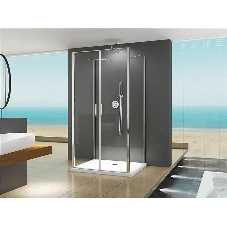 U-From Duschkabine Dusche Nora 80x75x195 cm ohne Duschtasse - Buylando.shop